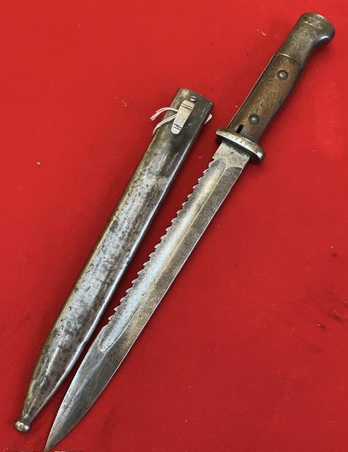 German 84/98 Saw Back Bayonet