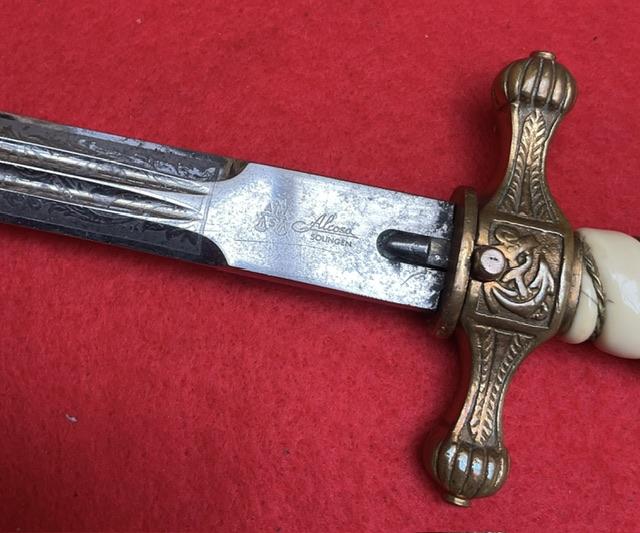 Sailing Ship Alcosso Navy Dagger