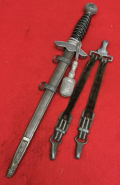 Black Handled Luftwaffe Dagger by Klass